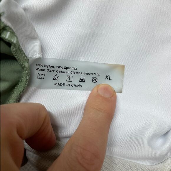 Bikini Swim Suit Green Two Piece size XL - Picture 3 of 4